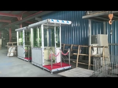 كشك حراسة أمنية متنقلة في الهواء الطلق من الفولاذ المقاوم للصدأ مقاوم للماء